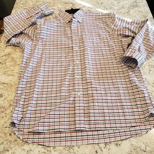 Lands' End mens long sleeve no iron shirt